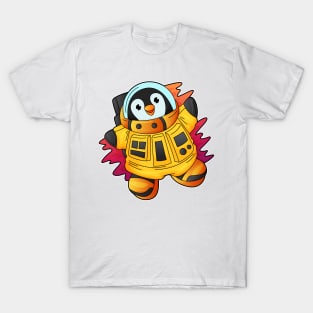 Penguin as Astronaut in Suit T-Shirt